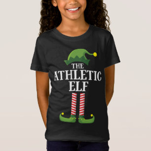 Athletic Elf Matching Family Christmas Party T-Shirt
