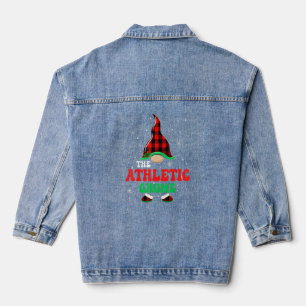 Athletic Gnome Buffalo Plaid Matching Family Chris Denim Jacket