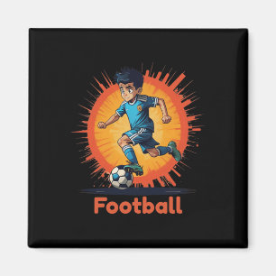 Athletic International Footbyll Soccer Player Magnet