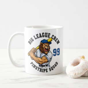 Athletic Lion Baseball Varsity Squad Coffee Mug