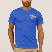 Athletic PICKLEBALL Logo On Bright Royal Blue