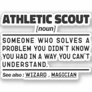 Athletic Scout Noun Definition Sport Lover Funny