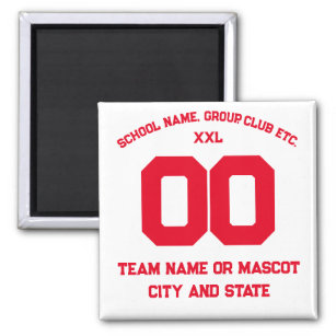 Athletic Sport Template City State School Magnet