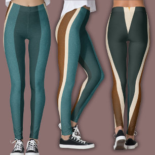 Athletic Stripe Retro Stripes Leggings