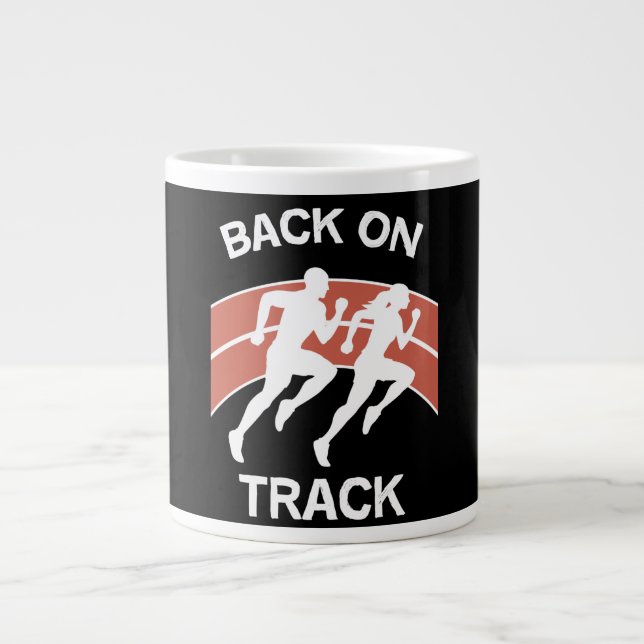Athletic Track Runners | Track Athletes | Runners  Large Coffee Mug (Front)