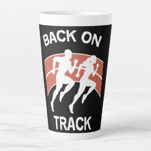 Athletic Track Runners Track Athletes Runners Latte Mug