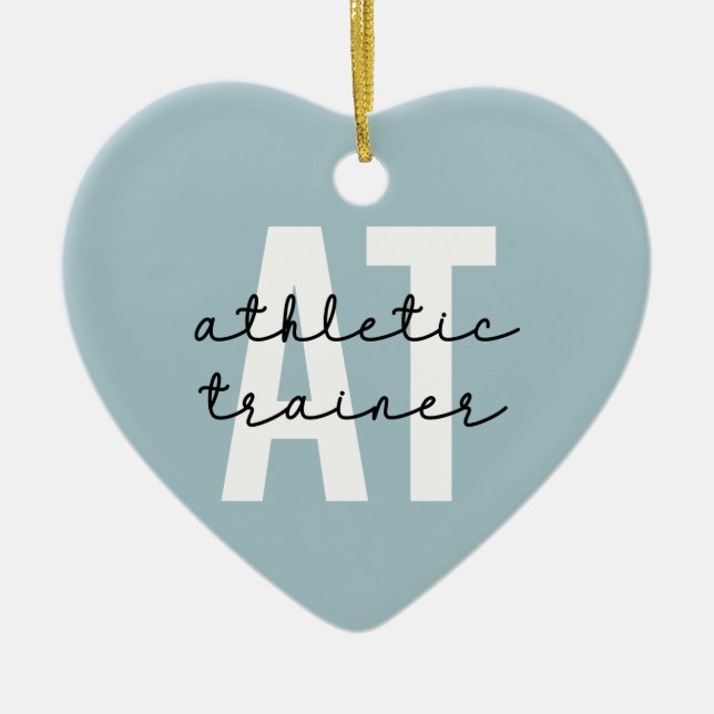 Athletic Trainer AT athletic training Ceramic Tree Decoration (Front)
