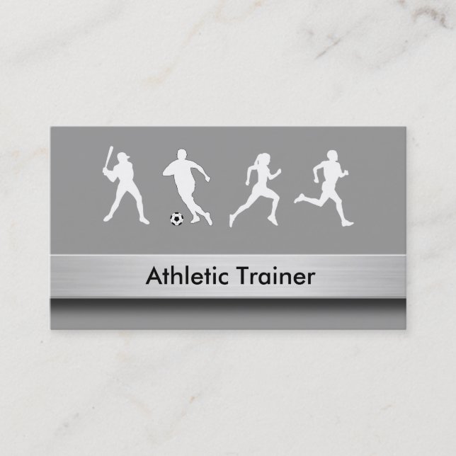 Athletic Trainer Business Cards (Front)