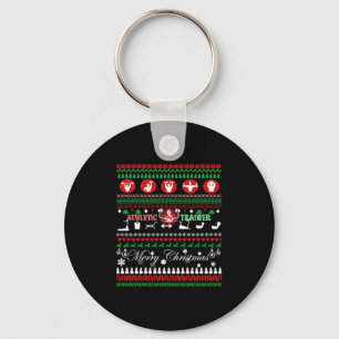 Athletic Trainer Christmas Shirts Key Ring