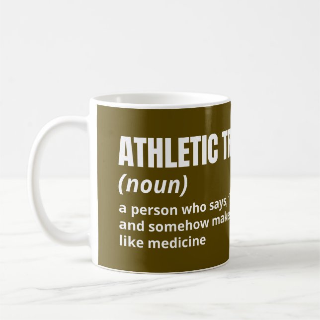 Athletic Trainer Definition Coffee Cup (Left)