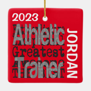 Athletic Trainer Extraordinaire CUSTOM Ceramic Ornament