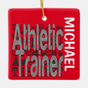 Athletic Trainer Extraordinaire CUSTOM Ceramic Ornament