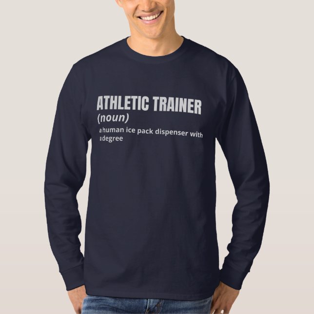 Athletic Trainer Funny Definition Shirt for Men (Front)