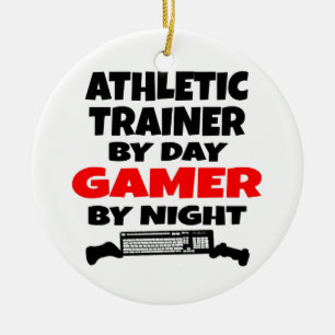 Athletic Trainer Gamer Ceramic Tree Decoration