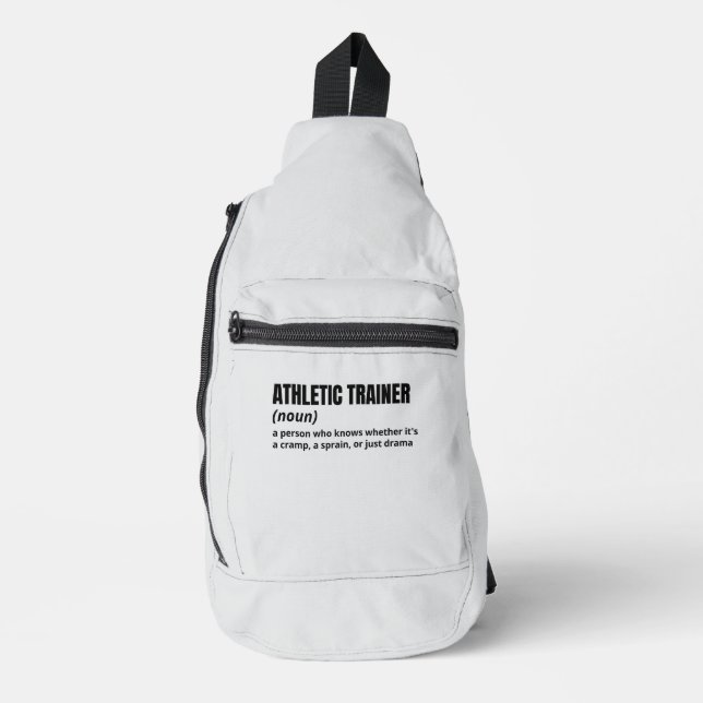 Athletic Trainer Humour Definition Sling Bag (Front)