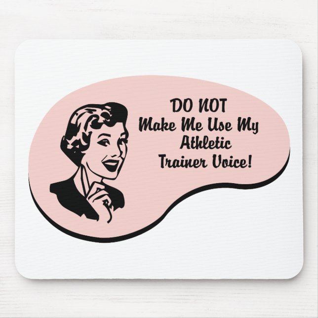 Athletic Trainer Voice Mouse Mat (Front)