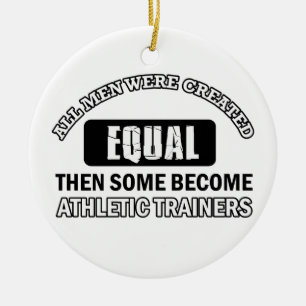 Athletic trainers designs ceramic tree decoration