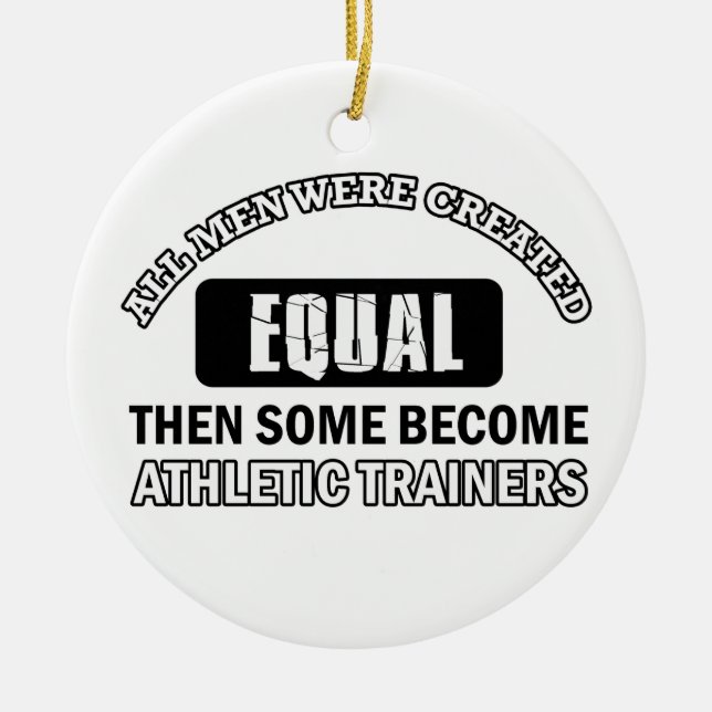 Athletic trainers designs ceramic tree decoration (Front)