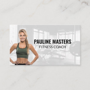 Athletic Woman Gym Appointment Card
