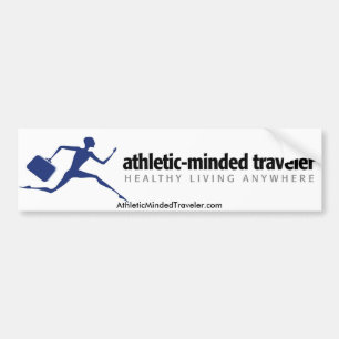 AthleticMindedTraveler.com Bumper Sticker