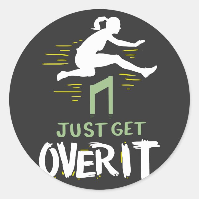 athletics classic round sticker (Front)