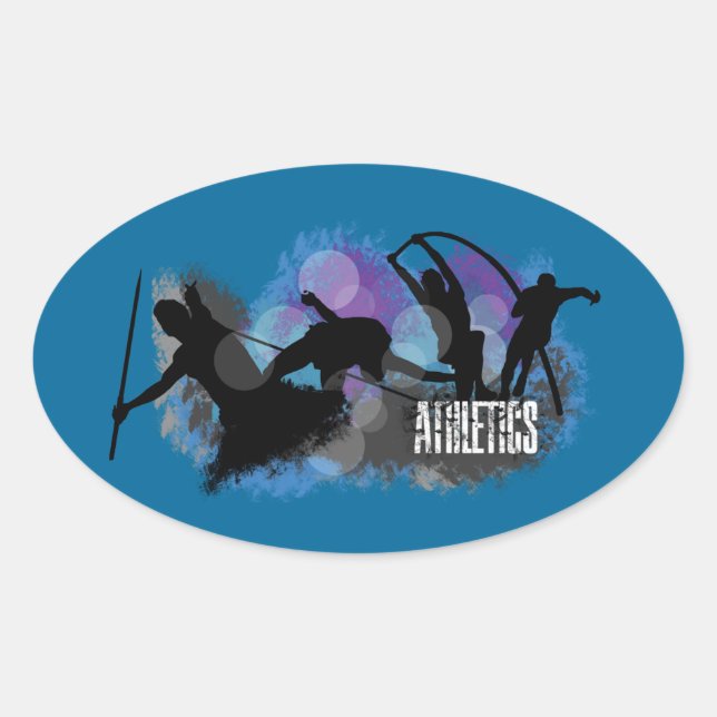 Athletics Oval Sticker (Front)