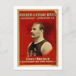 Athletics poster postcard
