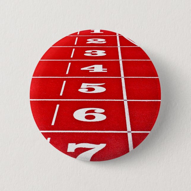 Athletics Running Track  Button Badge (Front)