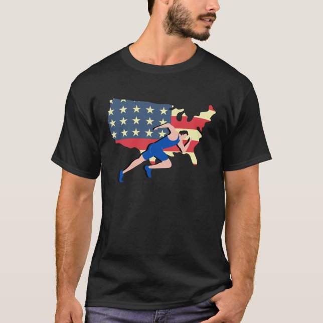 Athletics USA olympic USA athletes T-Shirt (Front)