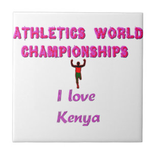 Athletics World Championships Kenya Runner: I Love Tile