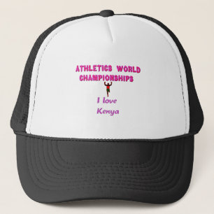 Athletics World Championships Kenya Runner: I Love Trucker Hat