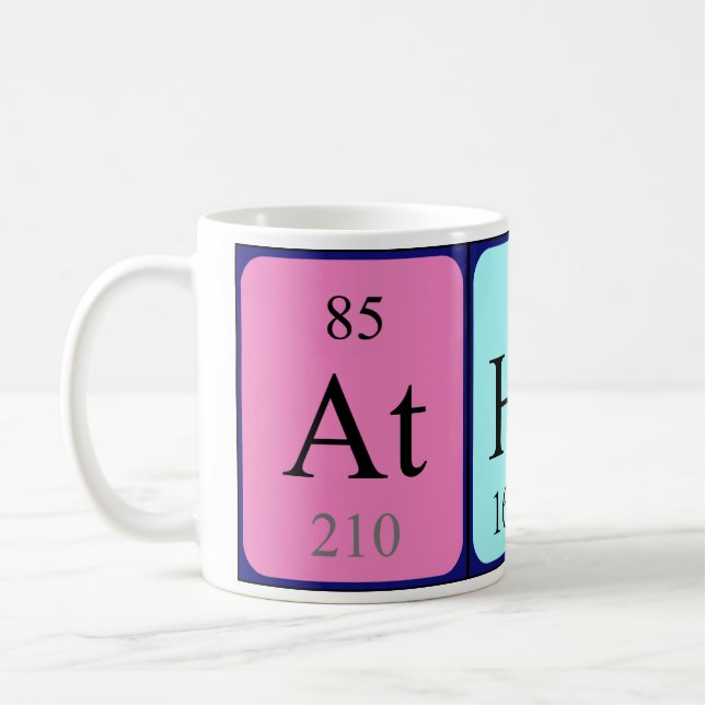 Athos periodic table name mug (Left)