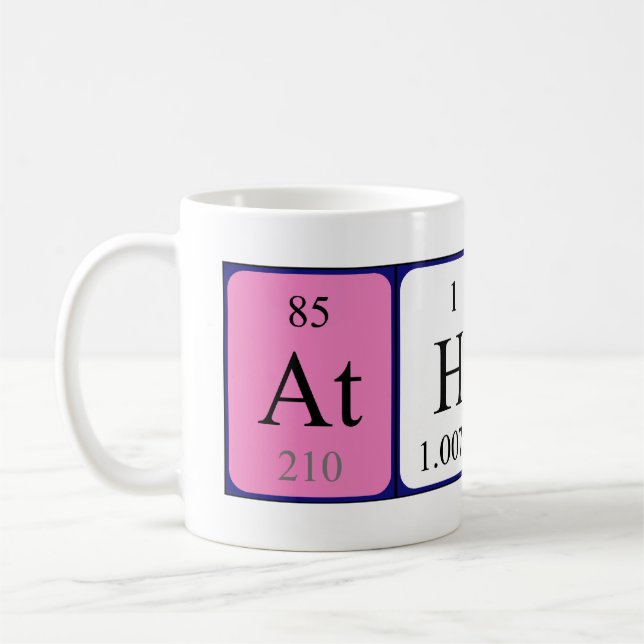 Athos periodic table name mug (Left)