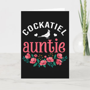Atiel Auntie Bird Gifts Womens Bird Pet Lover Chri Card