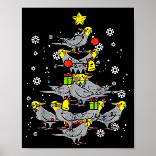 Atiel Christmas Tree Bird Cute Xmas Animal Men Wom Poster