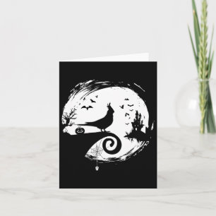 Atiel Halloween Costume Moon Silhouette Creepy Card