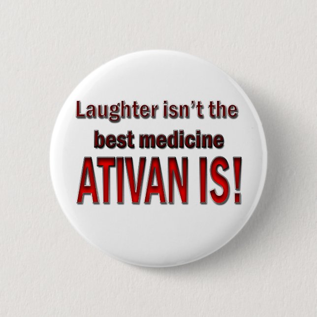 Ativan 6 Cm Round Badge (Front)
