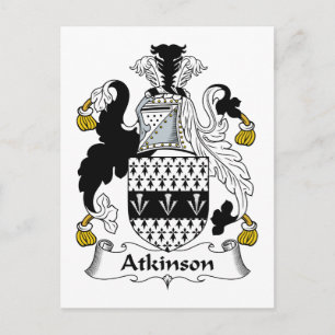 Atkinson Family Crest Postcard