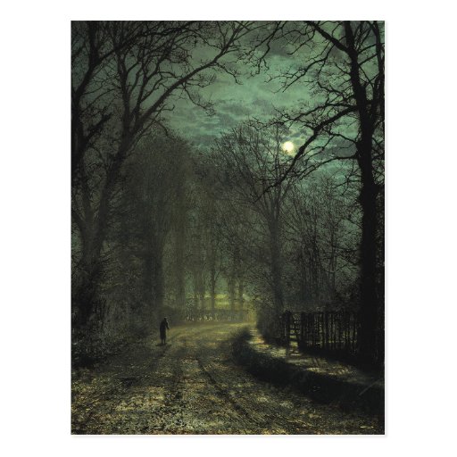 Image of Atkinson Grimshaw Yorkshire Lane CC0622 Postcard