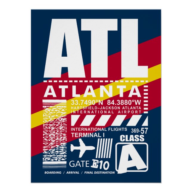 ATL Atlanta Airport Poster (Front)