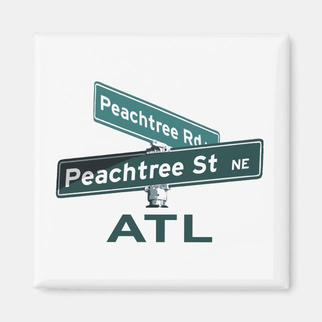 ATL Peachtree Signs Magnet (Front)