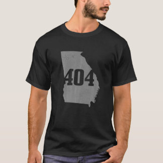 Atlanta 404 Area Code Atl Georgia Map State Pride  T-Shirt