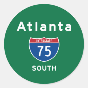 Atlanta 75 classic round sticker
