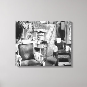 Atlanta Barber Shop, 1936 Canvas Print