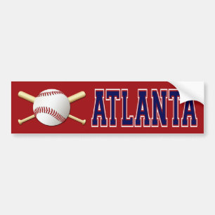 ATLANTA BASEBALL BUMPER STICKER
