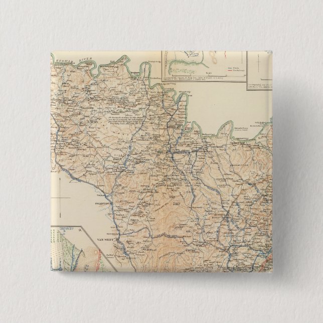Atlanta Campaign 3rd epoch 15 Cm Square Badge (Front)