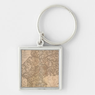 Atlanta Campaign - Civil War Panoramic Map 3 Key Ring