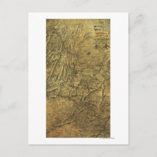 Atlanta Campaign - Civil War Panoramic Map Postcard