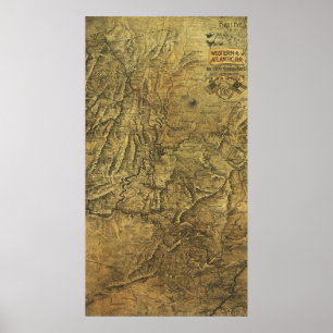Atlanta Campaign - Civil War Panoramic Map Poster