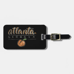 Atlanta Chalkboard luggage tag